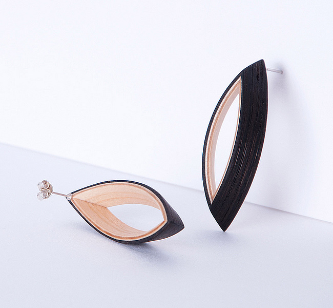 Große Holz-Ohrringe